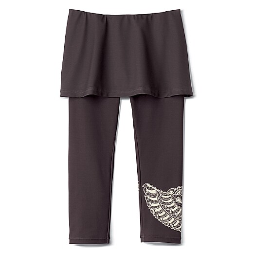Athleta Yellowman Henna Skirted Capris