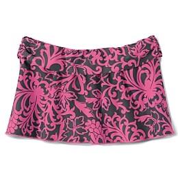 Swim: Riva Splash Swim Skirt - Haute Pink
