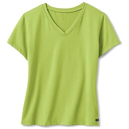 Swim: Everyday Short-Sleeve V-Neck - Lime