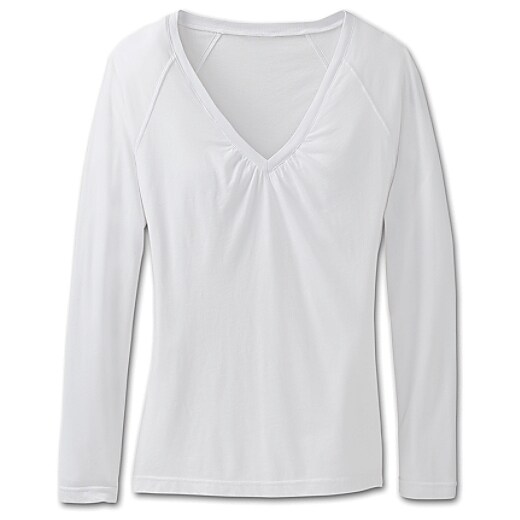 Athleta Shirred Long Sleeve Vee Tee Athleta Shirred Long Sleeve Vee Tee