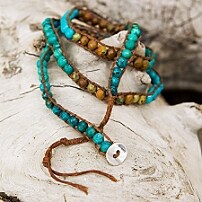 Turquoise Wrap Bracelet by Chan Luu