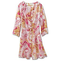 Swim: Printed Beach Club Caftan - Multi White