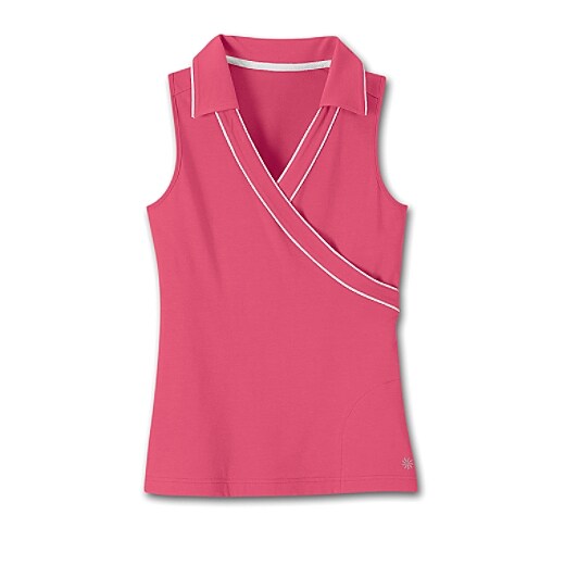 Athleta Wiff Wrap Sleeveless Polo