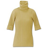 Organic Cotton Demi Sleeve T-Neck Sweater