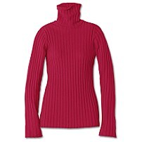 Organic Rib T-Neck Sweater