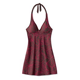 Swim: Printed Halter Swim Dress - Ebbtide