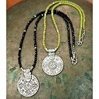 Etched Silver Pendant by Satya