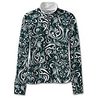 La Salle Zip-Neck Top