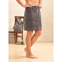 Washed Velvet Skirt