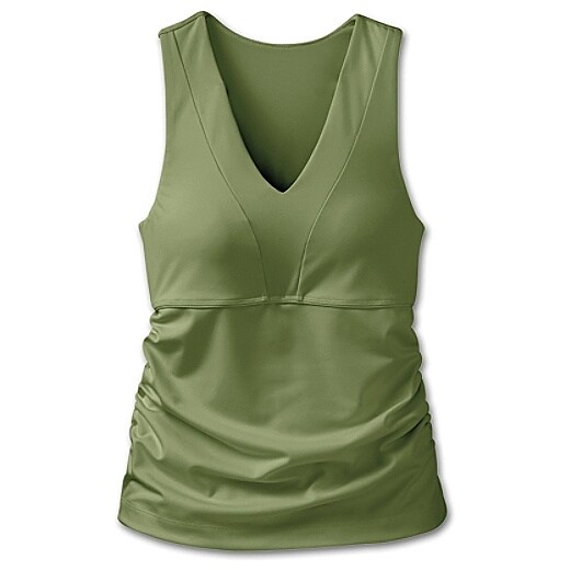 Bra Cup Empire Vee Neck Tank