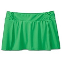 Sporty Shirred Swim Skirt