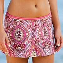 Bohemian Paisley Swim Skirt