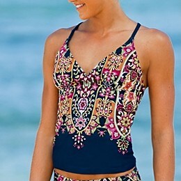 Stained Glass Paisley Newport Tankini