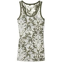 Vintage Damask Burn Out Tank by Pink Lotus