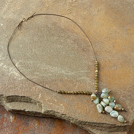 Opal Waterfall Necklace by Bronwen