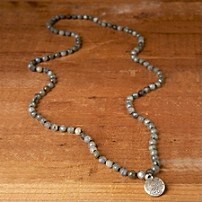Labradorite Lotus Necklace by Satya/ Sube