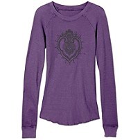 Sparkle Waffle Crest Long Sleeve Tee