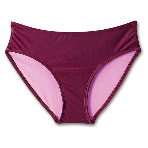 Athleta Solid Shirred Full Tide Swim Bottom