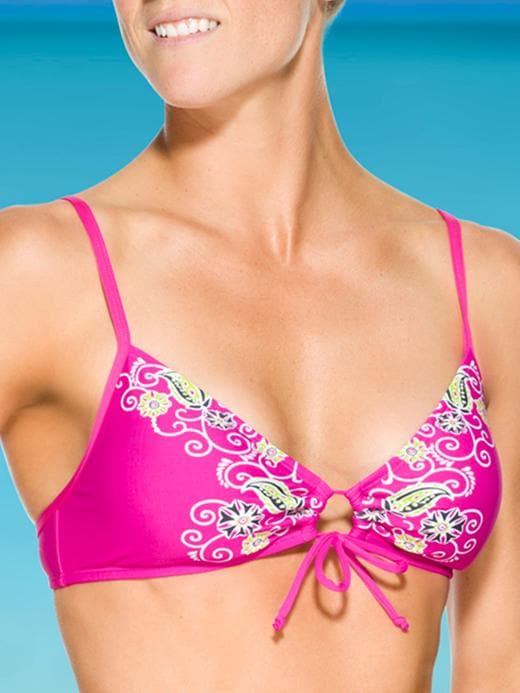 Image number 1 showing, Dragonfly Scrunch Bikini Top