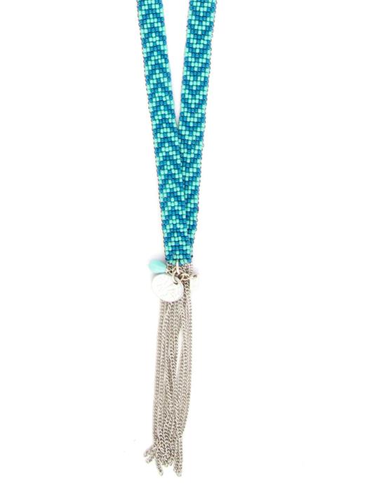 View large product image 1 of 2. Glass Bead Chain Necklace by Chan Luu