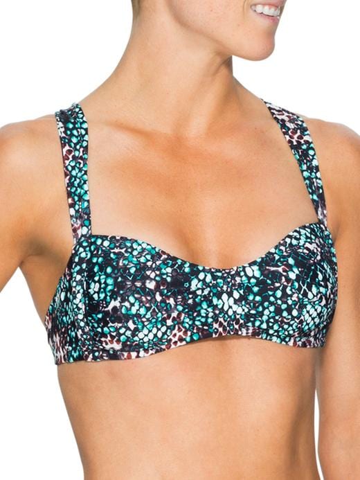 AquaLuxe Snake Bandeau Bikini Athleta