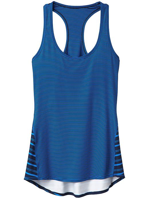 View large product image 1 of 2. Mixed Stripe Chi Tank Extra Long