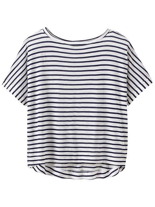 View large product image 1 of 1. Stripe Crop Tee