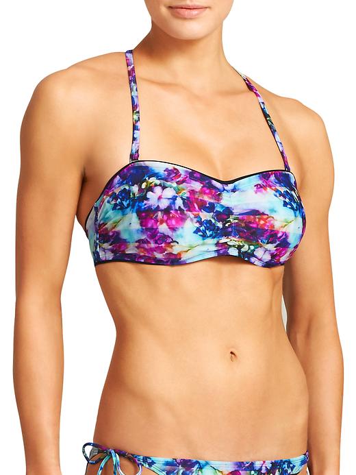 View large product image 1 of 3. Floral Fade Bandeau Bikini