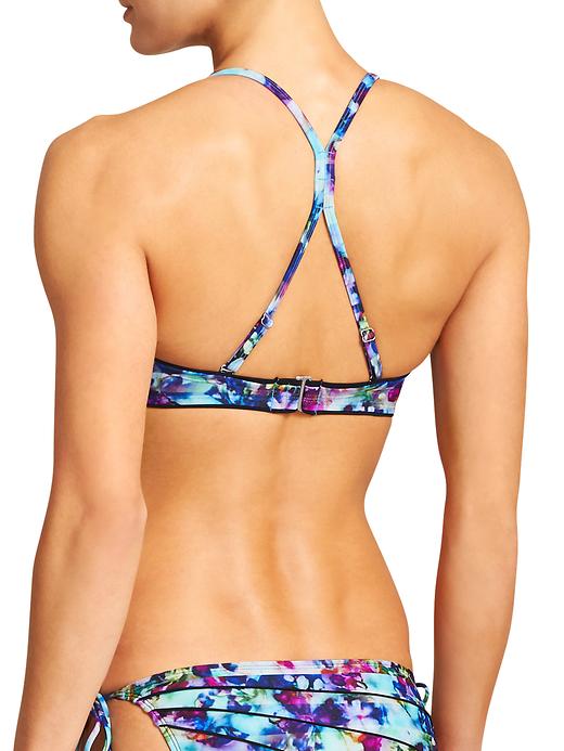 View large product image 2 of 3. Floral Fade Bandeau Bikini