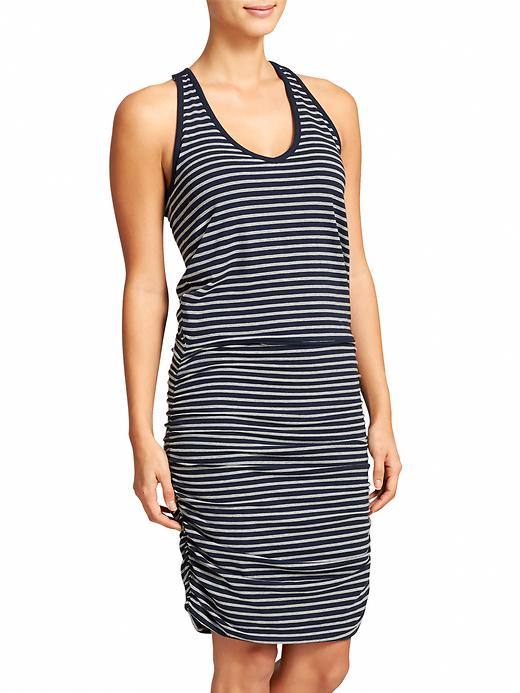 View large product image 1 of 3. Stripe Tee Racerback Dress