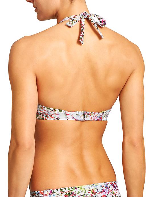 View large product image 2 of 2. Kaleidoscope Shirred Halter Bikini
