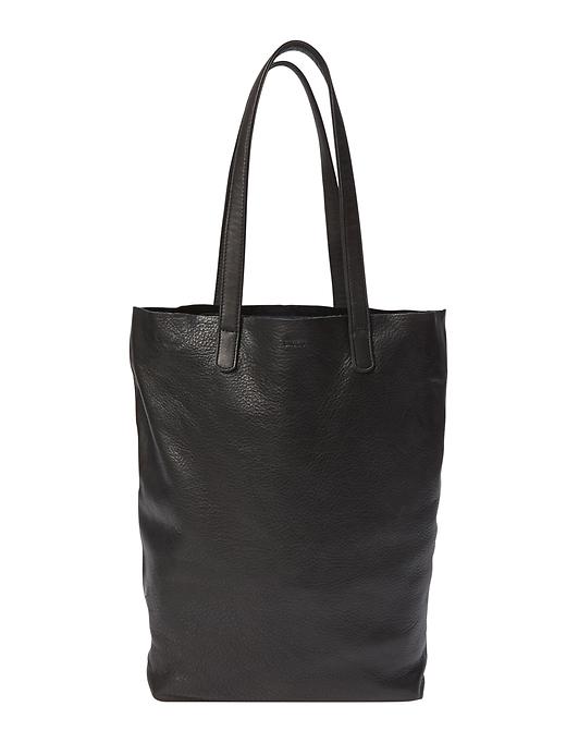 Image number 1 showing, Basic Leather Tote by Baggu