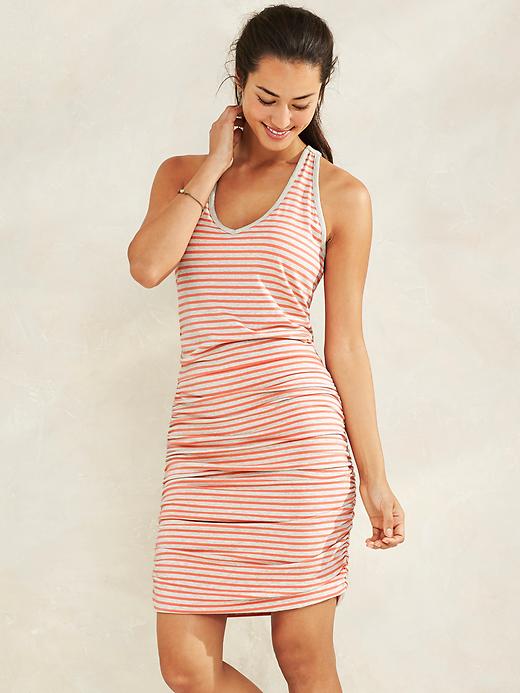 View large product image 2 of 2. Stripe Tee Racerback Dress
