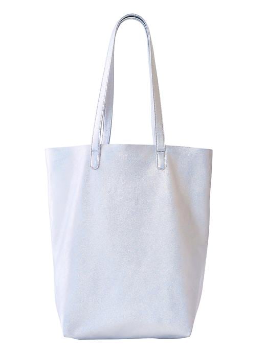 View large product image 1 of 1. Basic Leather Tote by Baggu
