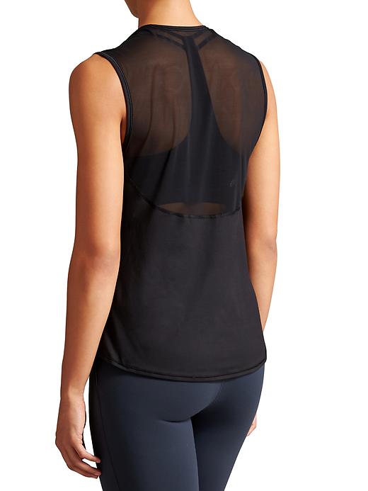 View large product image 1 of 2. Mesh Splice Chi Muscle Tank