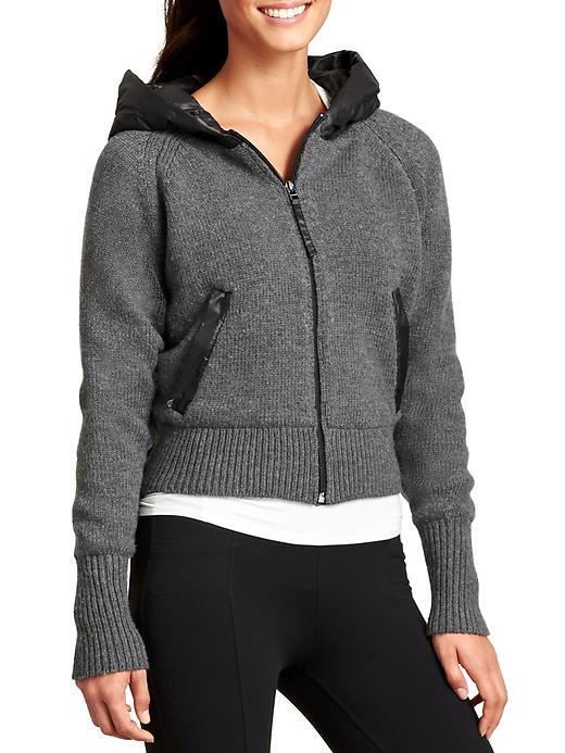 Athleta Attica Sweater Jacket - Charcoal heather
