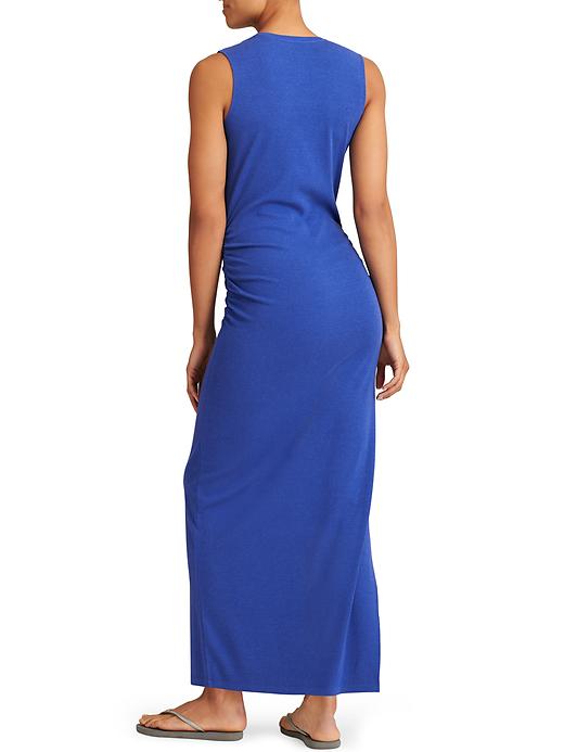 View large product image 2 of 3. Rib Henley Maxi Dress