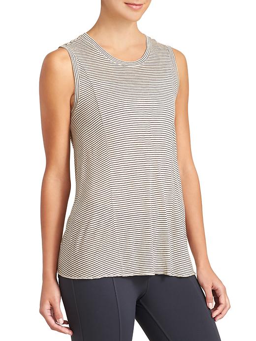 View large product image 1 of 2. Striped Trapeze Tank