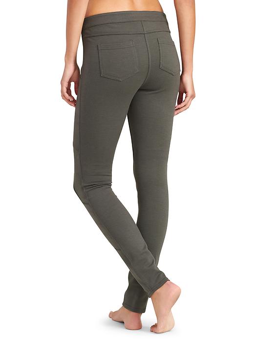View large product image 2 of 3. Ponte Twill Moto Pant