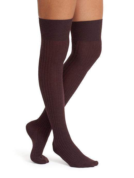 View large product image 1 of 1. Over-The-Knee Mixed Stitch Sock by Hansel From Basel Inc®