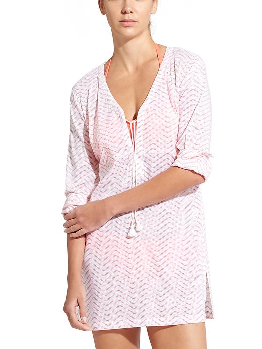 View large product image 1 of 2. Palm Springs Chevron Kimssa Tunic