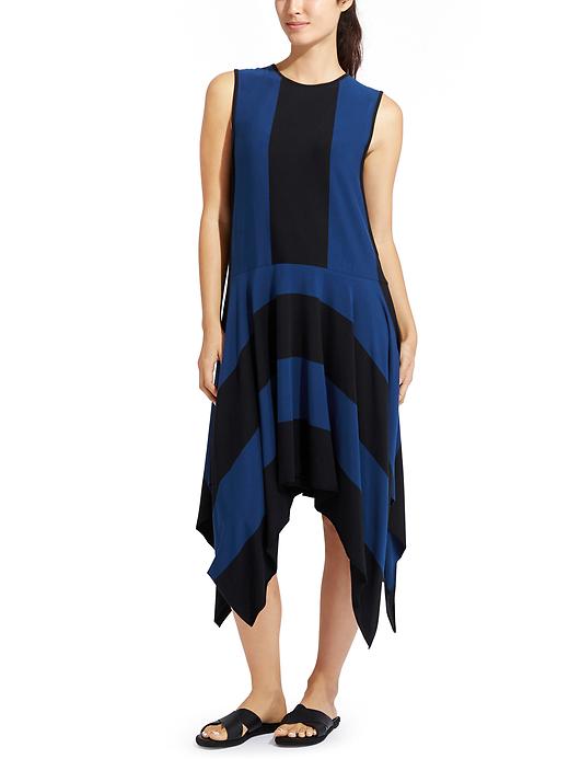View large product image 1 of 3. Stripe Fluid Dress