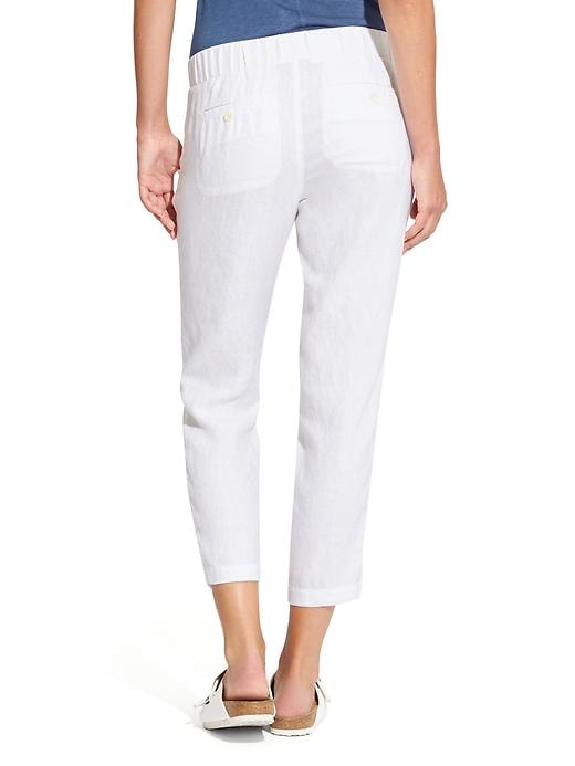 View large product image 2 of 3. Linen Ankle Pant