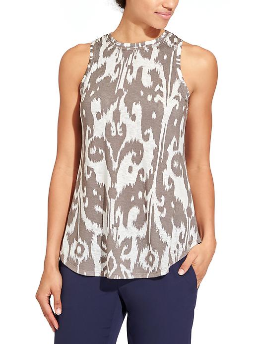 View large product image 1 of 3. Ikat Bloom Breezy Tank