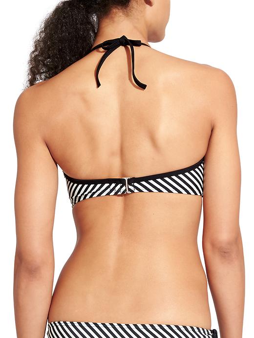 Image number 2 showing, Slash Stripe Halter Bikini