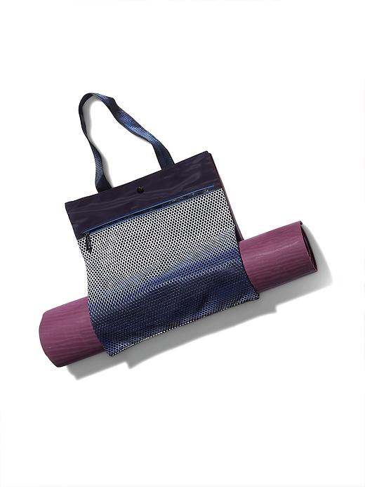 Image number 1 showing, Reflective Mesh Yoga Tote