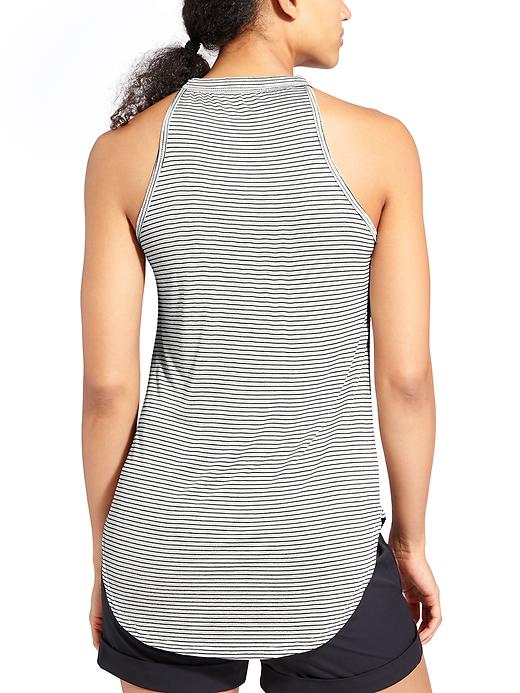 View large product image 2 of 2. High Neck Rib Tank