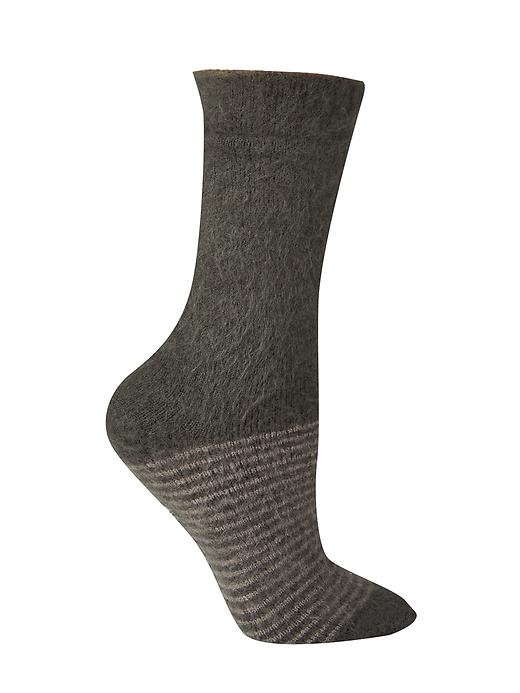 View large product image 1 of 1. Brushed Stripe Crew Socks by Hansel from Basel, Inc.®