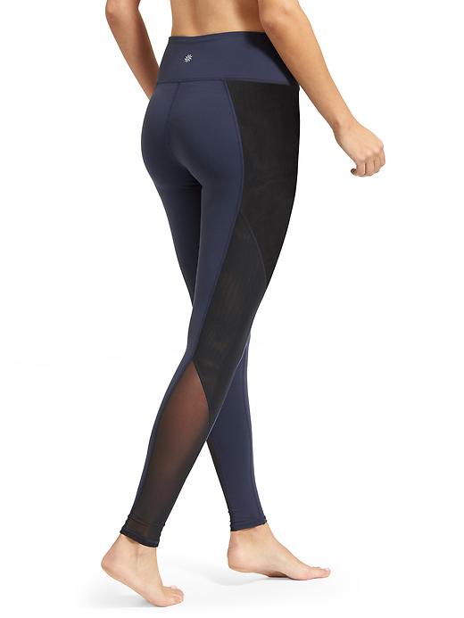 View large product image 2 of 2. High Rise Mesh Tux Chaturanga™ Tight