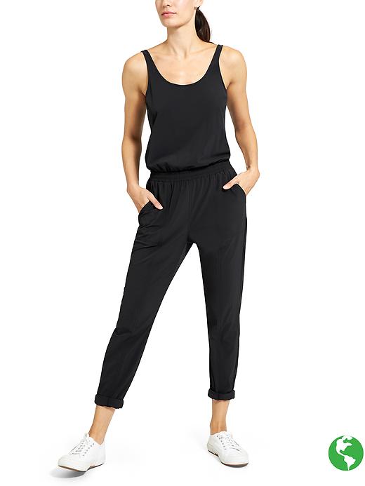 Athleta Roaming Romper Black
